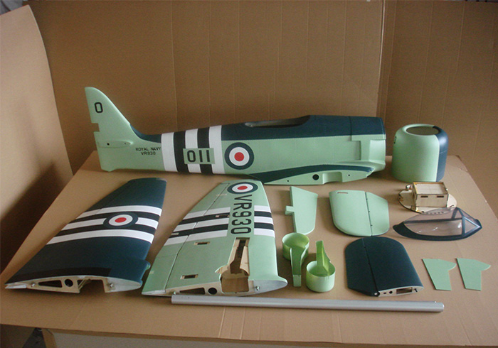 sea fury rc plane