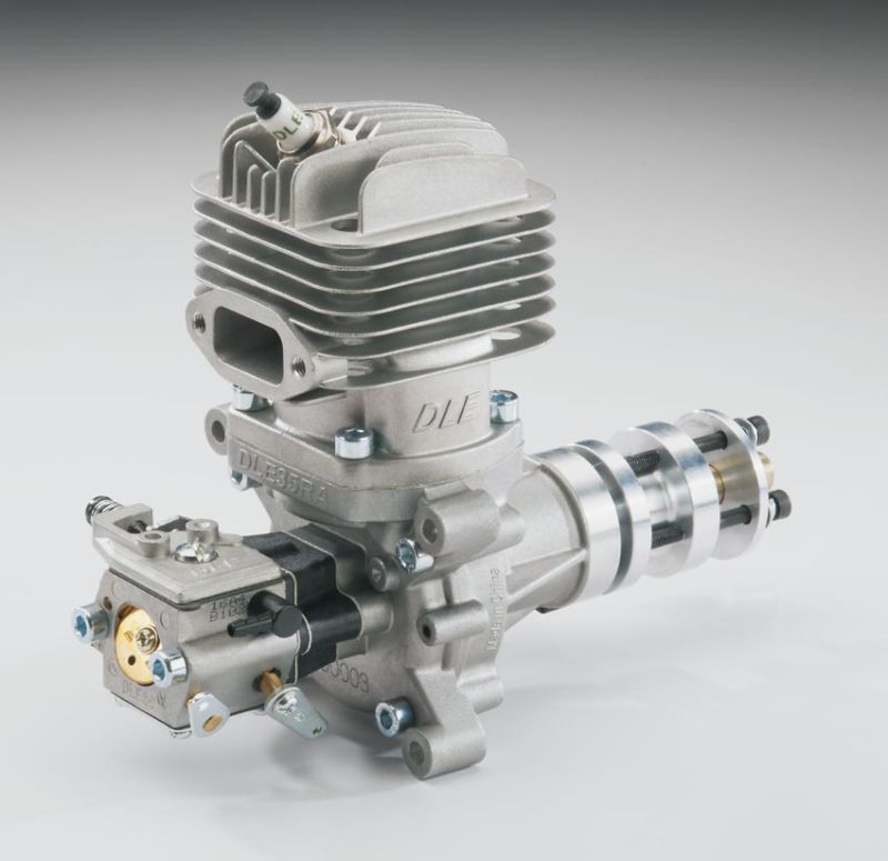 DLE35RA gas engine with rear exhaust (35cc, 4.1hp, 1060gr DLE35RA gas engine with rear exhaust (35cc, 4.1hp, 1060gr